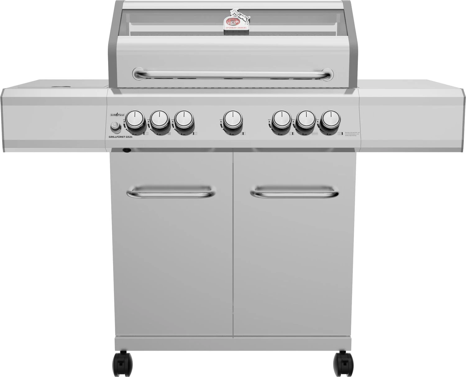 Grillfürst G521E 5-Brenner Edelstahl-Gasgrill - 1. FC Köln Edition - Edelstahlroste 1 Grillfürst G521E 5-Brenner Edelstahl-Gasgrill - 1. FC Köln Edition - Edelstahlroste