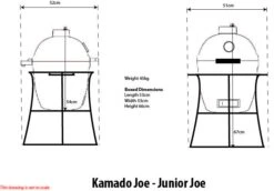 Kamado Joe Junior Keramikgrill -Angebote Grillgarten Store 16054 Kamado Joe Junior Diagramm
