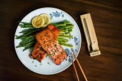 Meater Plus 50 Meter Reichweite Bluetooth Und WLAN Grillthermometer -Angebote Grillgarten Store 18381 Meater Bluetooth Thermo Lachs