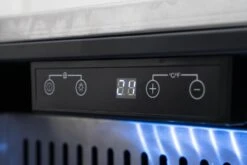 BULL Premium Outdoor Schubladen-Kühlschrank Mit LED Kontrollpanel, IPX4 Spritzwassergeschützt -Angebote Grillgarten Store 22280 Bull Kuehlschrank Outdoor Bedienung