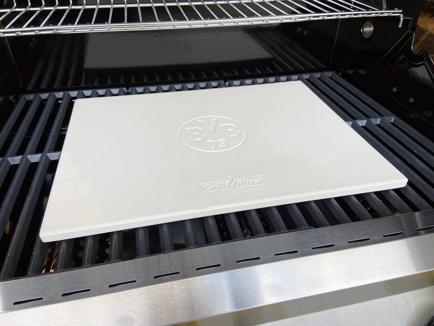 Grillfürst Pizzastein Rechteckig 40 X 30 Cm - Borussia Dortmund Edition 3 Grillfürst Pizzastein Rechteckig 40 X 30 Cm - Borussia Dortmund Edition – Bild 3