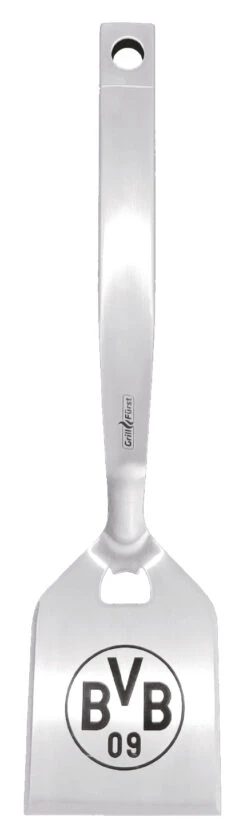 Grillfürst Premium Grillbesteck Set Mit Grillzange, -Wender Und -Gabel - Borussia Dortmund Edition In Geschenkverpackung -Angebote Grillgarten Store BVB Premium Grillwender Edelstahl