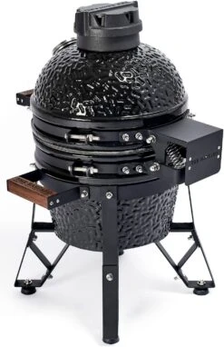 The Bastard Keramikgrill Classic Small - Schwarz Glänzend - Modell 2023 -Angebote Grillgarten Store Bastard Grill Classic Small BC206 Deckelscharnier