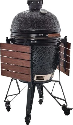 The Bastard Keramikgrill Classic Large - Complete - Schwarz Glänzend - Modell 2023 -Angebote Grillgarten Store Bastard Grill Large Complete Tische abgeklapptBC201