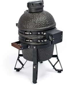 The Bastard Keramikgrill Urban Small - Schwarz Matt - Modell 2023 19 The Bastard Keramikgrill Urban Small - Schwarz Matt - Modell 2023 -Angebote Grillgarten Store Bastard Keramikgrill Urban Small rueckseite Scharnier BU206