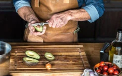 Big Green Egg Messerset -Angebote Grillgarten Store Big Green Egg Gemuesemesser Avocado