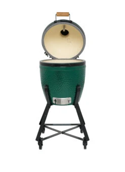 Big Green Egg Small Keramikgrill Starter - Paket -Angebote Grillgarten Store Big Green Egg Small in Nest deckel offen