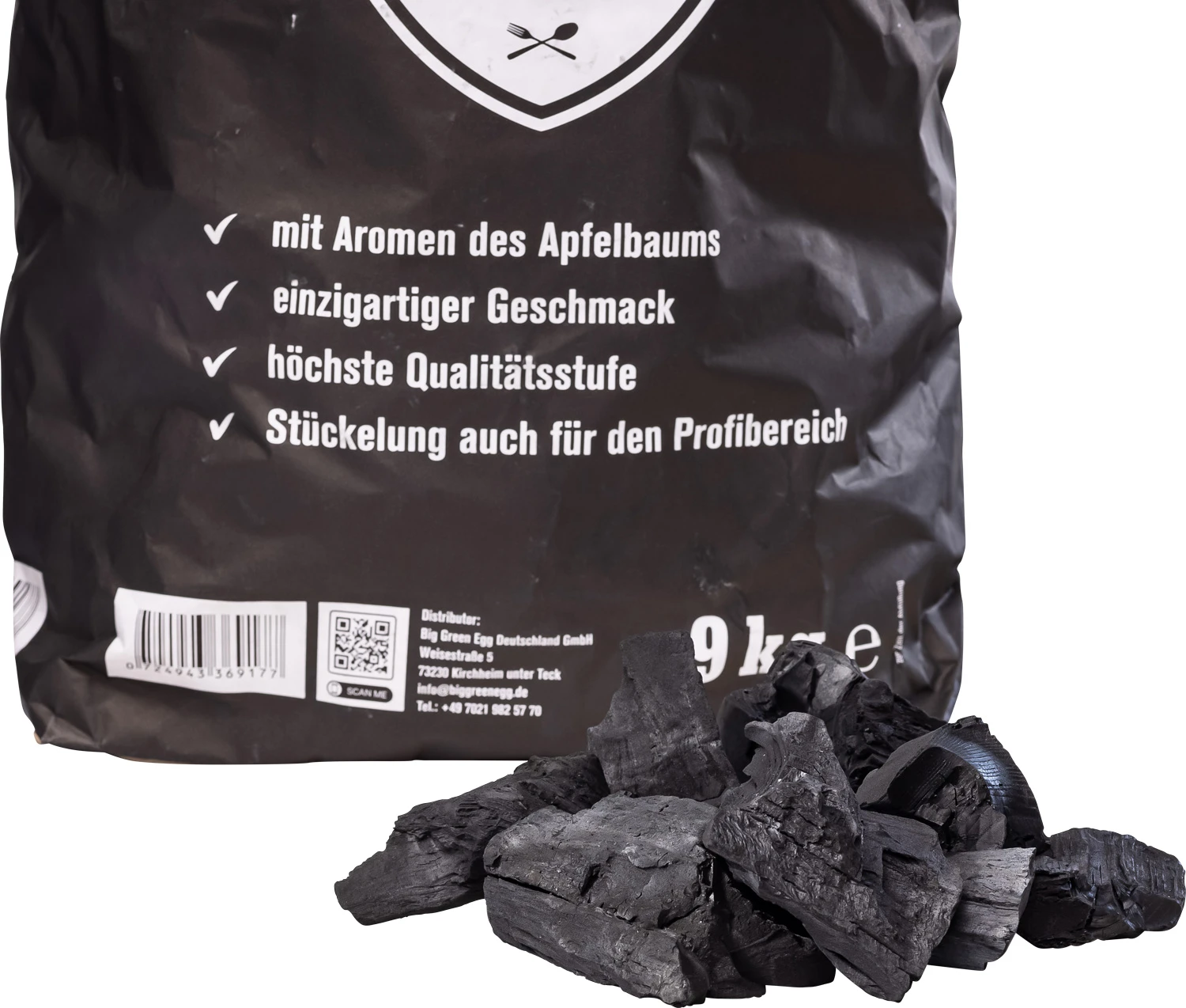 Big Green Egg Holzkohle Wildfire 9 Kg - Apfelbaum 1 Big Green Egg Holzkohle Wildfire 9 Kg - Apfelbaum