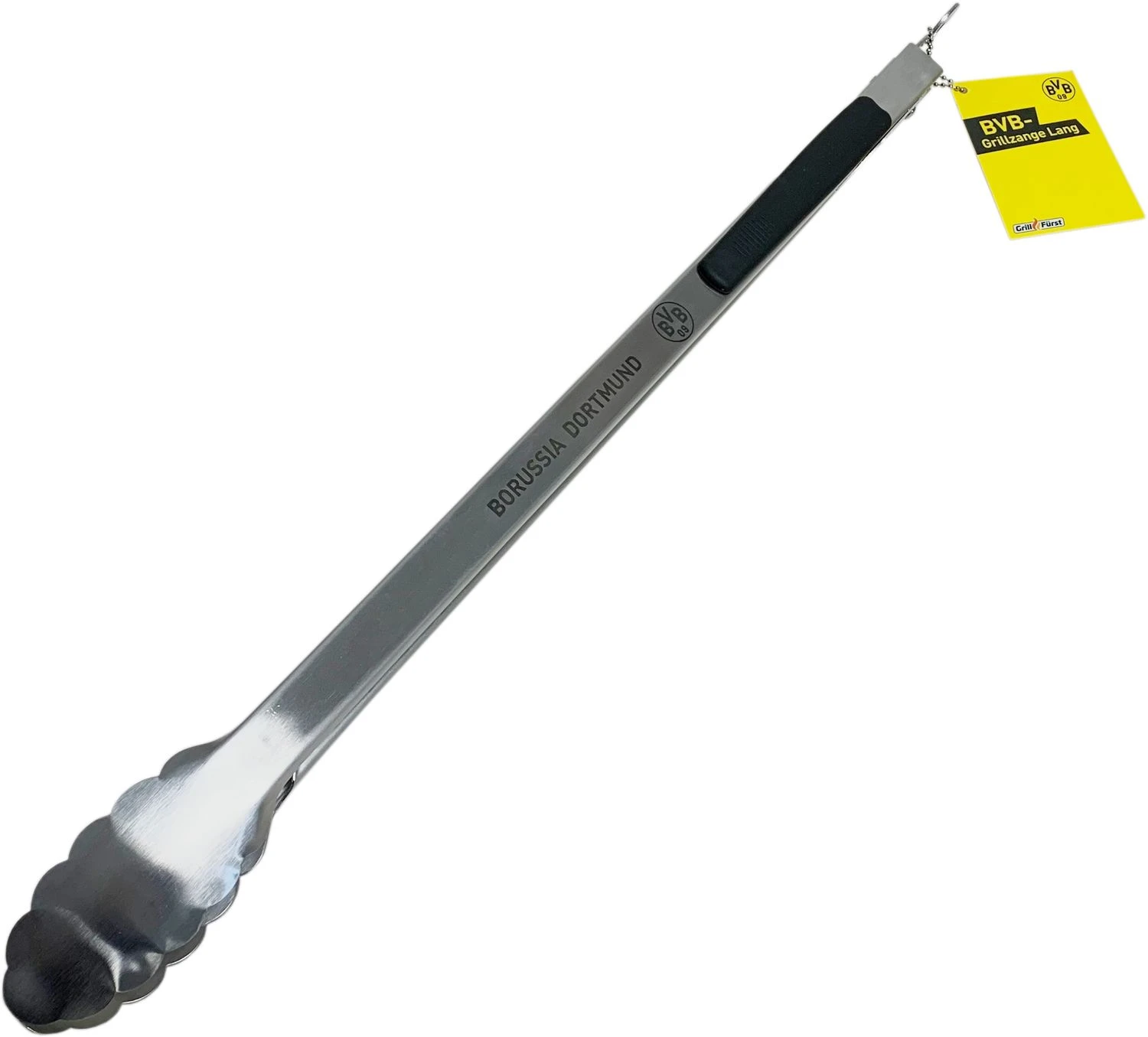 Grillfürst Edelstahl Grillzange 54 Cm - Borussia Dortmund Edition 1 Grillfürst Edelstahl Grillzange 54 Cm - Borussia Dortmund Edition