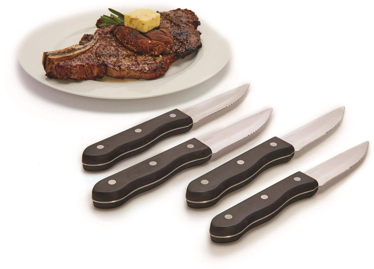 Broil King Steakmesser Mit Wellenschliff / 4er Set 2 Broil King Steakmesser Mit Wellenschliff / 4er Set – Bild 2