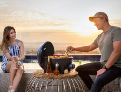 CADAC Elektrogrill Tischgrill E-Braai 40 BBQ / Dome Black -Angebote Grillgarten Store CADAC Elektrogrill E Braai Balkon