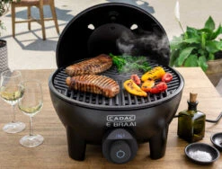 CADAC Elektrogrill Tischgrill E-Braai 40 BBQ / Dome Black -Angebote Grillgarten Store CADAC Elektrogrill hohe Temperaturen