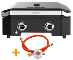 COZZE Plancha 600 / Plancha Grill Mit 2 Gusseisen Grillplatten