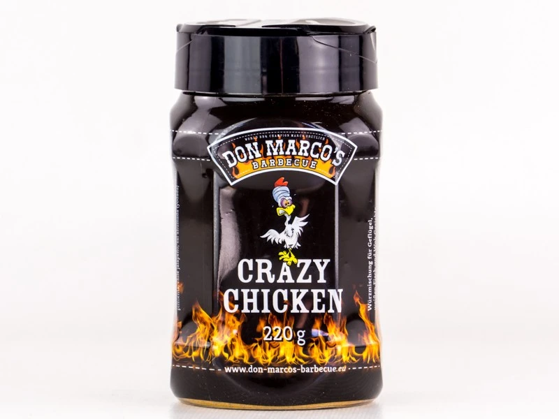 Don Marcos Crazy Chicken BBQ Rub 220g Dose 1 Don Marcos Crazy Chicken BBQ Rub 220g Dose