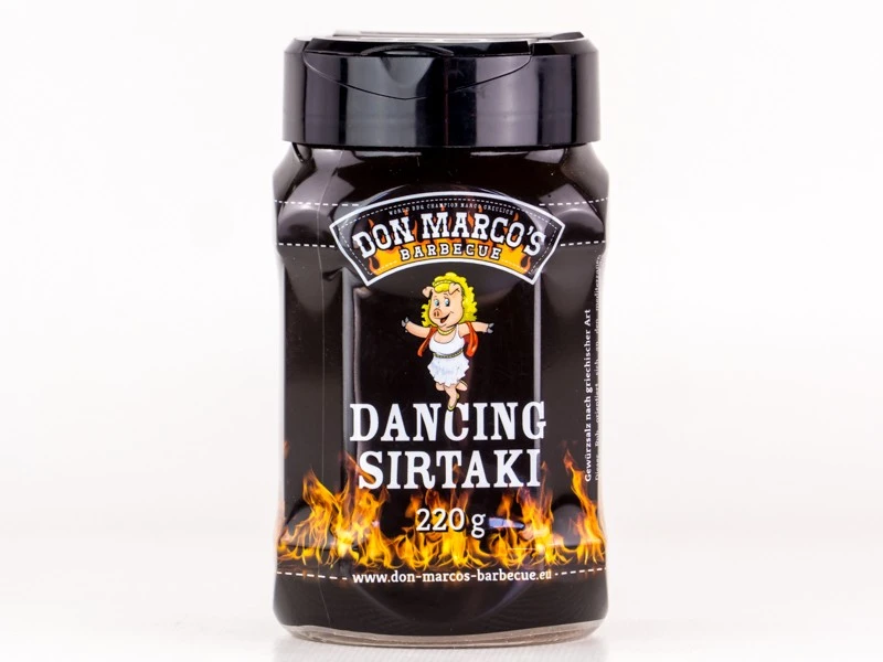 Don Marcos Dancing Sirtaki BBQ Rub 220g Dose 1 Don Marcos Dancing Sirtaki BBQ Rub 220g Dose