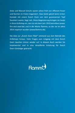 Dutch Oven Fibel XXL - 125 Rezepte - Die Ersten 20 Stunden Mit Dem Dutch Oven -Angebote Grillgarten Store Dutch Oven Fibel XXL Rueckseite