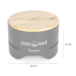 Feuerhand Tischgrill Tamber Schwarz -Angebote Grillgarten Store Feuerhand Tamber Tischgrill schwarz Abmessungen