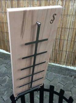 Flammlachsbrett Buche 190mm Schraub-Variante Mit 11mm Nut -Angebote Grillgarten Store Flammlachsbrett 190mm Schraub