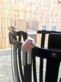 Flammlachsbrett Buche 140mm Schraub-Variante Mit 11mm Nut -Angebote Grillgarten Store Flammlachsbrett Halterung