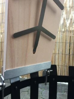 Flammlachsbrett Buche 190mm Klemm-Variante Mit 11mm Nut -Angebote Grillgarten Store Flammlachsbrett Klemmen Vorne