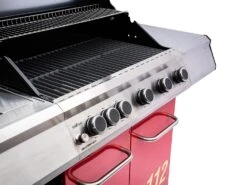 Grillfürst G510G 5-Brenner Gasgrill Mit Hochtemperaturbrenner Und Gusseisen Rosten - Feuerwehr Edition -Angebote Grillgarten Store G510G FW Feuerwehrgrill Foto freigestellt 19