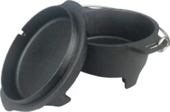 Grillfürst Dutch Oven Set BBQ Edition DO2 - X-DEAL Inkl. Tragetasche / Aufbewahrungstasche, Gusseisen Pflege Und Deckelheber -Angebote Grillgarten Store Grilfuerst DO2 Dutch Oven BBQ Edition Pfanne 1