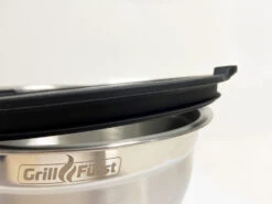 Grillfürst BBQ 3er Edelstahlschüssel Set Mit Glasdeckel -Angebote Grillgarten Store Grillfuerst BBQ Schuessel Glasdeckel luftdicht