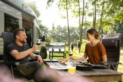 Grillfürst G201E 2-Brenner Gasgrill Portabel V2 - Campinggrill / Balkongrill 50mbar - Inkl. Untergestell -Angebote Grillgarten Store Grillfuerst Campinggrill G201E Gasgrill