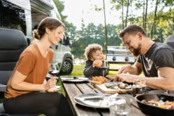 Grillfürst G201E 2-Brenner Gasgrill Portabel V2 - Campinggrill / Balkongrill 50mbar - Inkl. Untergestell -Angebote Grillgarten Store Grillfuerst Campinggrill Picknich unterwegs