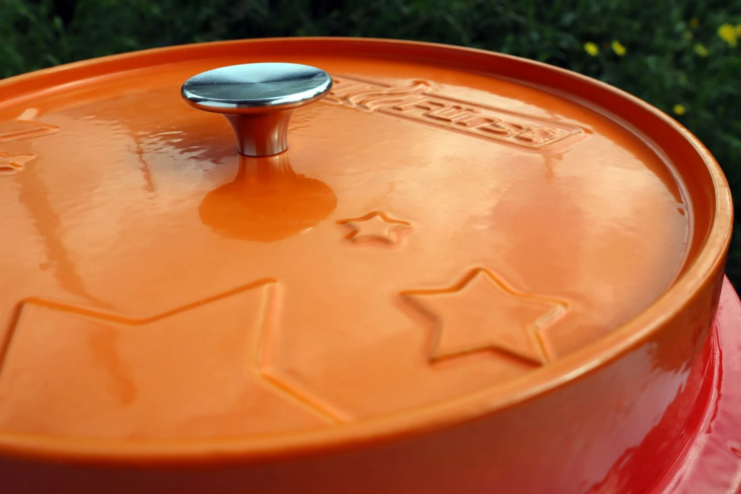 Grillfürst Emaillierter Dutch Oven Ohne Füsse DO12 - Orange 3 Grillfürst Emaillierter Dutch Oven Ohne Füsse DO12 - Orange – Bild 3
