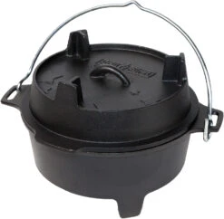 Grillfürst XXL Dutch Oven Set: Starterpaket Gusseisen - X-DEAL Mit Dutch Oven DO9+DO4, Kastenform BK4, Gusseisenpfanne Ø 30 Cm - Inkl. Großem Zubehörpaket -Angebote Grillgarten Store Grillfuerst Dutch Oven Gusseisen DO4