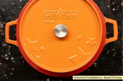 Grillfürst Emaillierter Dutch Oven Ohne Füsse DO4 - Rot 8 Grillfürst Emaillierter Dutch Oven Ohne Füsse DO4 - Rot -Angebote Grillgarten Store Grillfuerst Dutch Oven emailliert Beispiel DO4 orange 1