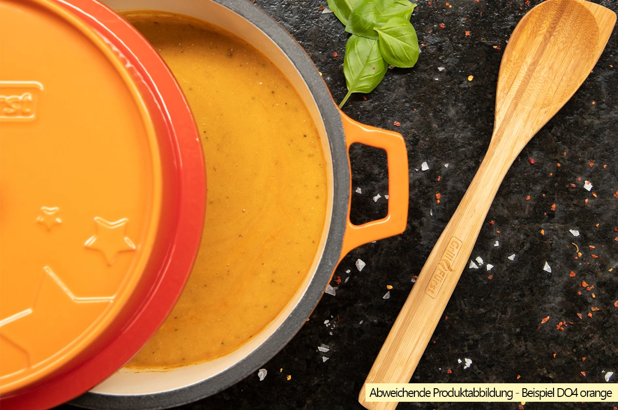 Grillfürst Emaillierter Dutch Oven Ohne Füsse DO4 - Rot 4 Grillfürst Emaillierter Dutch Oven Ohne Füsse DO4 - Rot – Bild 4