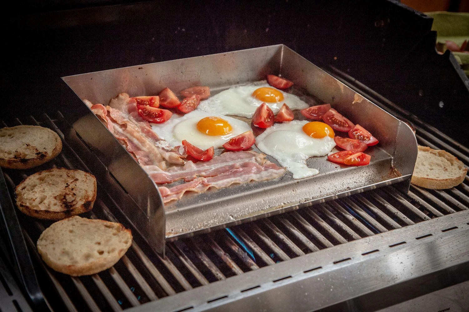 Grillfürst Edelstahl Plancha / Grillplatte / Teppanyaki Pfanne - 32 X 28 Cm 2 Grillfürst Edelstahl Plancha / Grillplatte / Teppanyaki Pfanne - 32 X 28 Cm – Bild 2