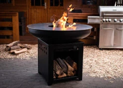 Grillfürst Feuerplatte - Feuerstelle Mit 6 Mm Edelstahl Grillplatte Mit Grillrost -Angebote Grillgarten Store Grillfuerst Feuerplatte Holzfeuer