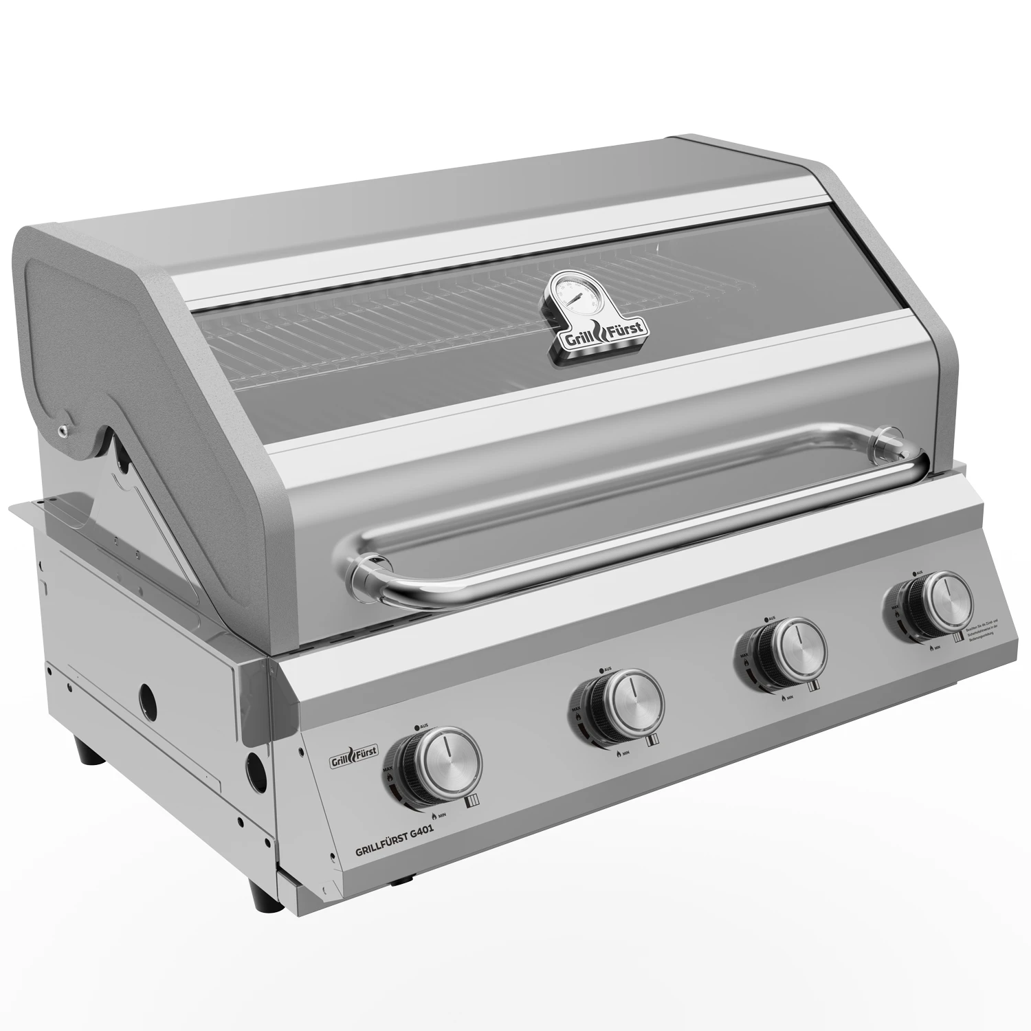 Grillfürst G401E 4-Brenner Einbaugrill Mit Edelstahl Rosten 1 Grillfürst G401E 4-Brenner Einbaugrill Mit Edelstahl Rosten