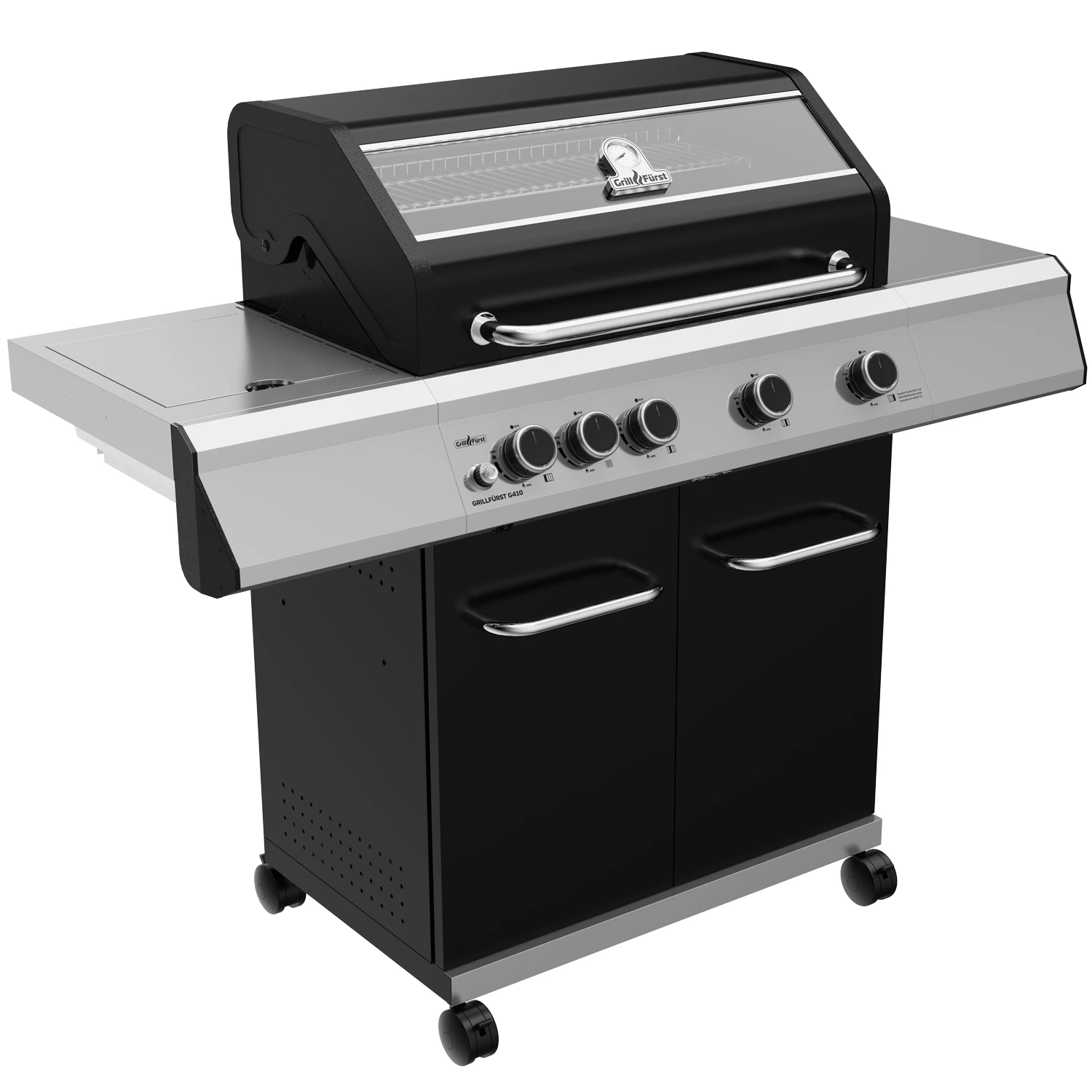 Grillfürst G410E 4-Brenner Gasgrill Mit Hochtemperaturbrenner Und Edelstahl Rosten 2 Grillfürst G410E 4-Brenner Gasgrill Mit Hochtemperaturbrenner Und Edelstahl Rosten – Bild 2
