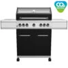 Grillfürst G520E 5-Brenner Gasgrill Mit Hochtemperaturbrenner, Heckbrenner Und Edelstahl Rosten