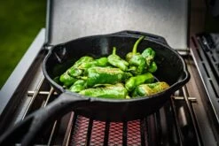 Grillfürst G520G 5-Brenner Gasgrill Mit Hochtemperaturbrenner, Heckbrenner Und Gusseisen Rosten - X-DEAL Inkl. Zubehörpaket -Angebote Grillgarten Store Grillfuerst Gasgrill G520G Pimentos de Padron 1