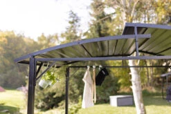 Grillfürst Premium Grillpavillon Aus Stahl Mit Wetterfestem Metalldach Und Ablageflächen -Angebote Grillgarten Store Grillfuerst Grillpavillon Gasgrill Garten Stahl