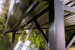 Grillfürst Premium Grillpavillon Aus Stahl Mit Wetterfestem Metalldach Und Ablageflächen -Angebote Grillgarten Store Grillfuerst Grillpavillon Stahl Streben Detail