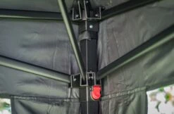 Grillfürst Pop-Up Pavillon / Grillpavillon / Gartenpavillon / Grillzelt 3x3m V3 - Mit Rauchabzug -Angebote Grillgarten Store Grillfuerst Pavillon Stangen 1