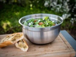 Grillfürst BBQ 3er Edelstahlschüssel Set Mit Glasdeckel -Angebote Grillgarten Store Grillfuerst Salatschuessel Grillsalat