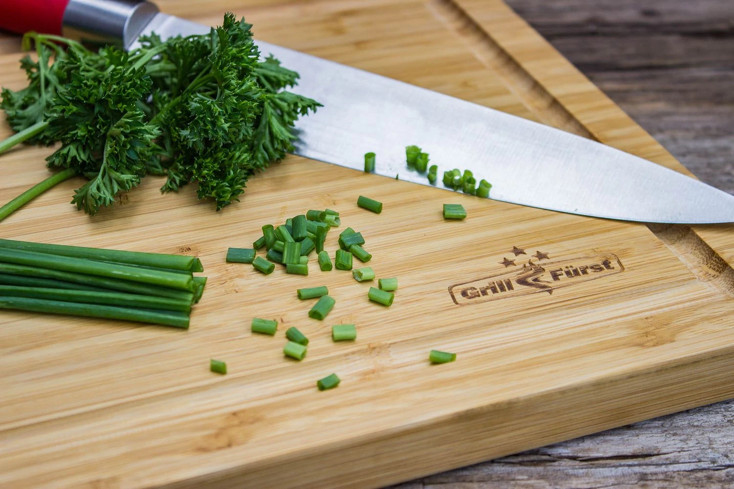 Grillfürst Schneidebrett Set, 2 Kleine Schneidebretter 39 X 26cm, 1 Großes Schneidebrett 50 X 30cm 3 Grillfürst Schneidebrett Set, 2 Kleine Schneidebretter 39 X 26cm, 1 Großes Schneidebrett 50 X 30cm – Bild 3