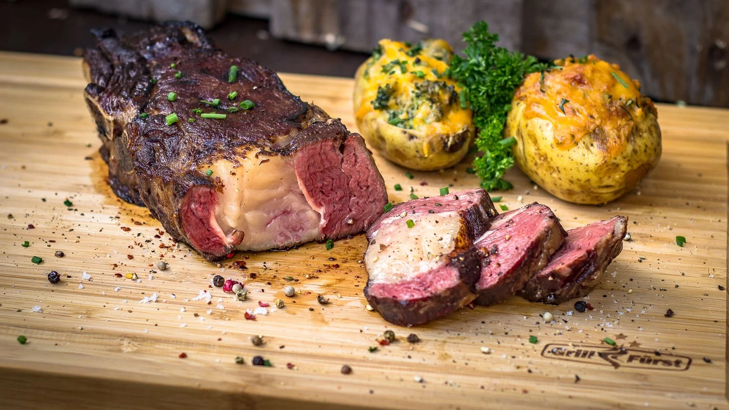 Grillfürst Schneidebrett Set, 2 Kleine Schneidebretter 39 X 26cm, 1 Großes Schneidebrett 50 X 30cm 2 Grillfürst Schneidebrett Set, 2 Kleine Schneidebretter 39 X 26cm, 1 Großes Schneidebrett 50 X 30cm – Bild 2