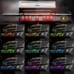 Grillfürst G521G Smart Grill - Mit Automatischer Temperatursteuerung, Hochtemperaturbrenner, Heckbrenner Und Gusseisen Rosten -Angebote Grillgarten Store Grillfuerst Smart Grill Drehreglerbeleuchtung RGB 1