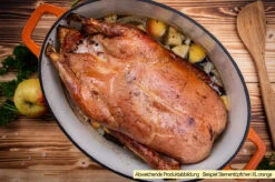 Grillfürst Dutch Oven Sternentöpfchen / Gusseisen Bräter - Emailliert - XL - Blau -Angebote Grillgarten Store Grillfuerst Sternentoepfchen XL Gaensebraeter Beispiel 1