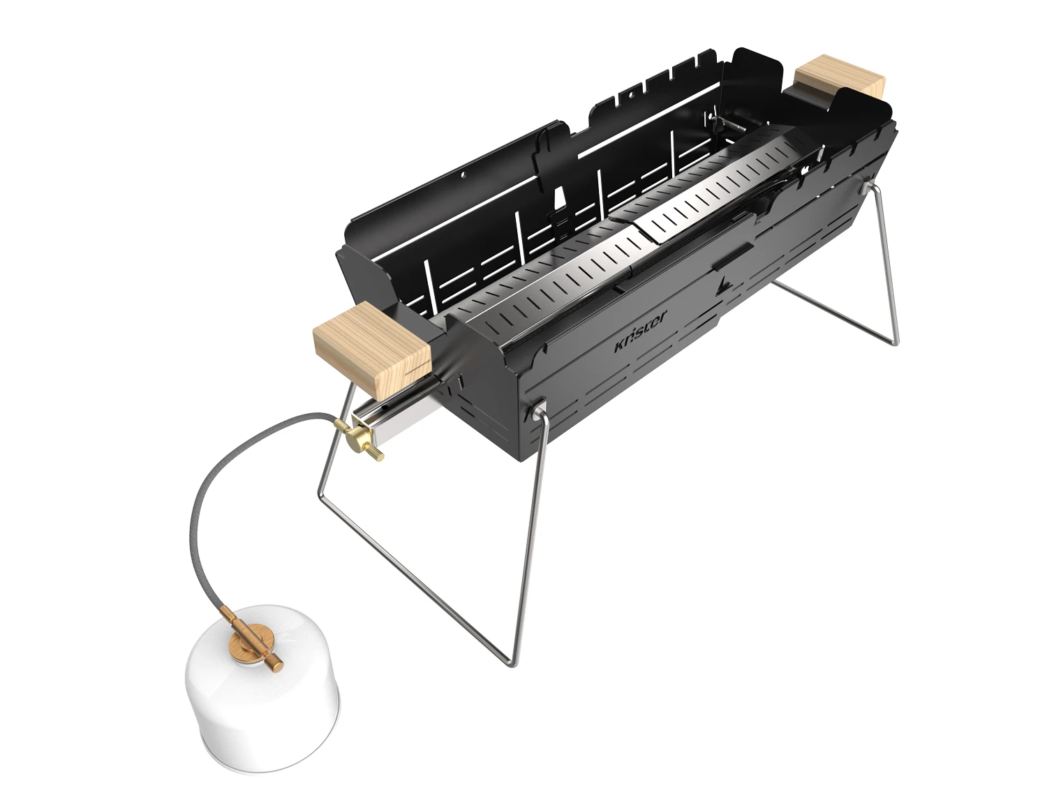 Knister Gasgrill - Ausziehbarer Kompaktgrill 2 Knister Gasgrill - Ausziehbarer Kompaktgrill – Bild 2