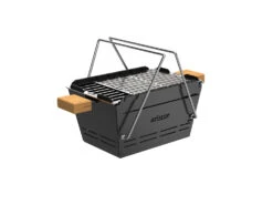 Knister Grill Original - Ausziehbarer Holzkohle Kompaktgrill -Angebote Grillgarten Store Knister Kohlegrill praktisch tragbar