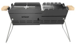 Knister Grill Original - Ausziehbarer Holzkohle Kompaktgrill -Angebote Grillgarten Store Knister Kompaktgrill Holzkohlegrill
